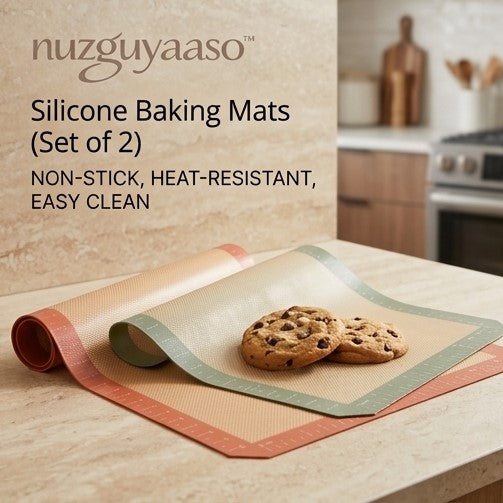 nuzguyaaso™ Silicone Baking Mats (Set of 2)