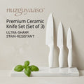 nuzguyaaso™ Premium Ceramic Knife Set (Set of 3)
