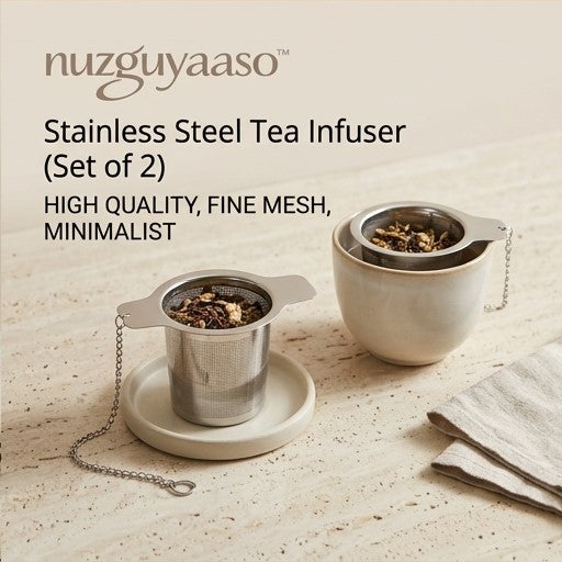 nuzguyaaso™ Stainless Steel Tea Infuser (Set of 2)