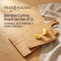 nuzguyaaso™ Bamboo Cutting Board Set (Set of 2)