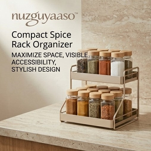 nuzguyaaso™ Compact Spice Rack Organizer