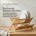 nuzguyaaso™ Eco-Friendly Bamboo Dish Rack